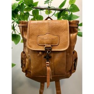 Faux Leather Backpack